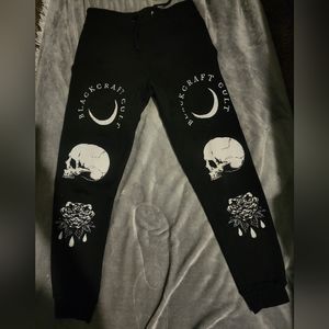 "Donating soon" Blackcraft Cult joggers print black craft